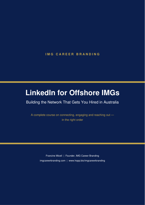 Cover of LinkedIn for Offshore IMGs by Francine Miceli